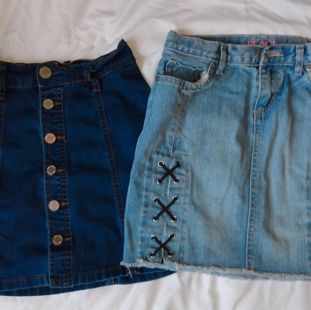 Denim skirts
